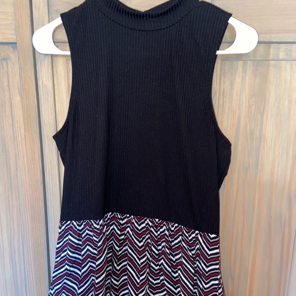 High Neck Peplum Blouse